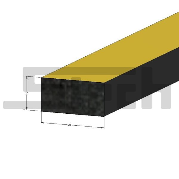 Dichtung Moosgummi EPDM selbstklebend 20 x 10 mm Art.Nr. 10819