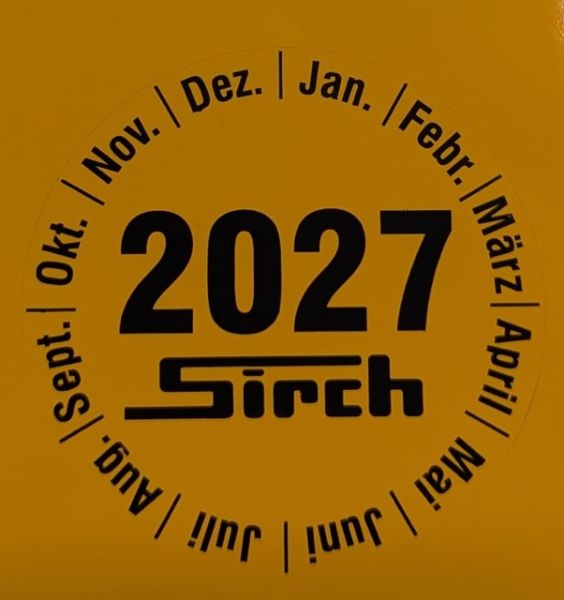 Aufkleber Prüfplakette - PVC Jahr 2027 Art.Nr. 913447