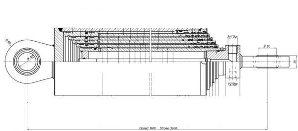 Zylinder 7200 Hub 5600 Art.Nr. 22993