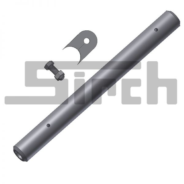 Rollenachse L=420 mm mit Sicherungsblech Art.Nr. 01542 (alte Version Werk KF bis 2022)