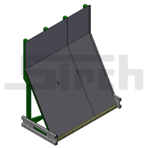 Schubschild 5 mm Edelstahl komplett Lichte Breite 2310 mm Art.Nr. 25302