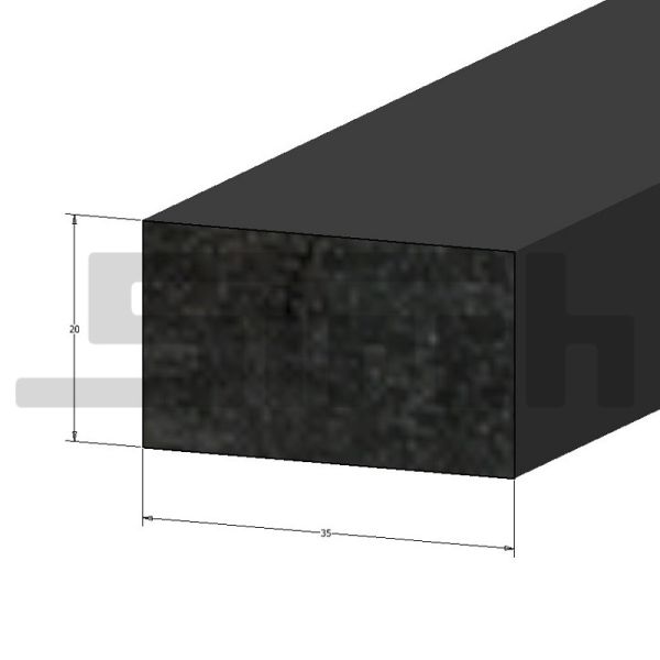 Dichtung Moosgummi EPDM 35 x 20 mm Art.Nr. 25898